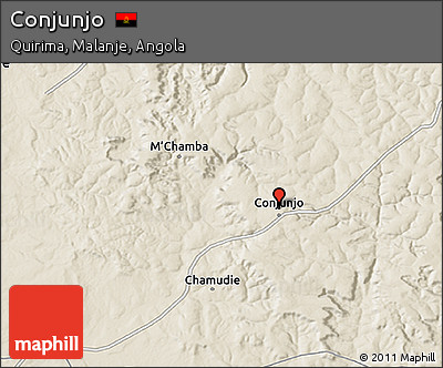 Shaded Relief 3D Map of Conjunjo