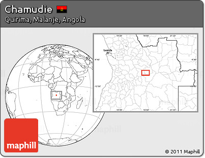 Blank Location Map of Chamudie
