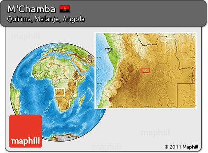 Physical Location Map of M'Chamba