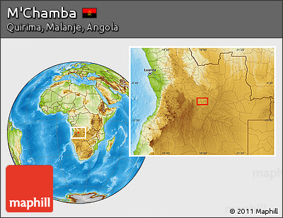 Physical Location Map of M'Chamba