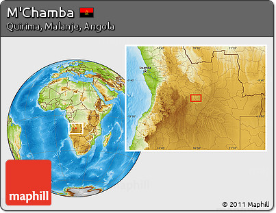 Physical Location Map of M'Chamba