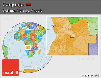 Political Location Map of Conjunjo