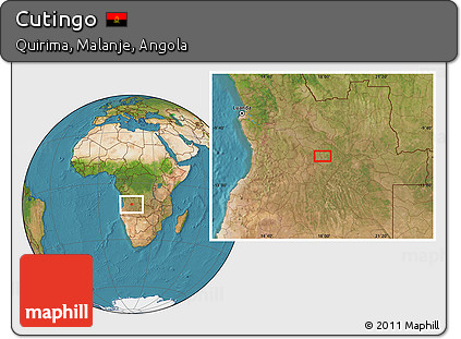 Satellite Location Map of Cutingo