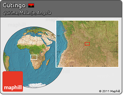 Satellite Location Map of Cutingo