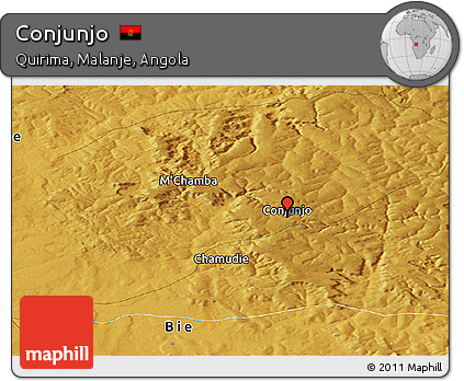 Physical Panoramic Map of Conjunjo