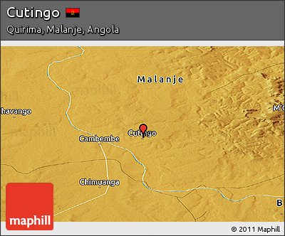 Physical Panoramic Map of Cutingo