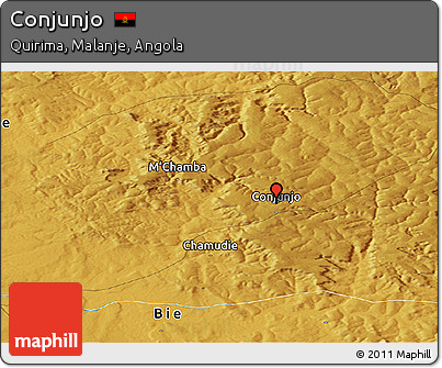 Physical Panoramic Map of Conjunjo