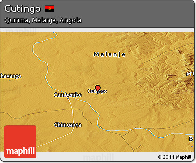 Physical Panoramic Map of Cutingo