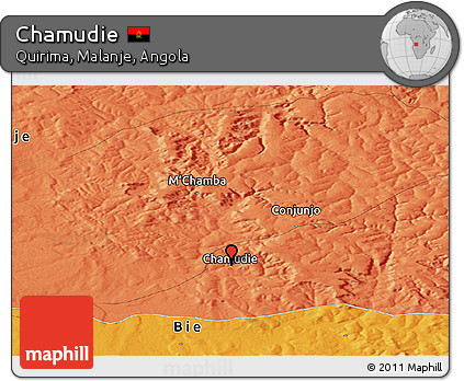 Political Panoramic Map of Chamudie