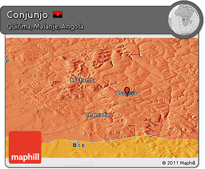 Political Panoramic Map of Conjunjo