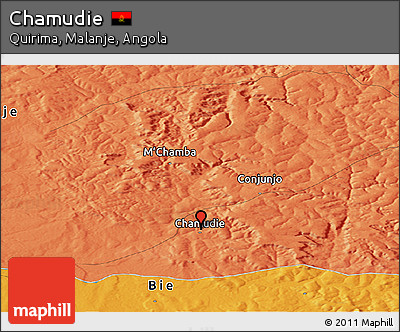 Political Panoramic Map of Chamudie