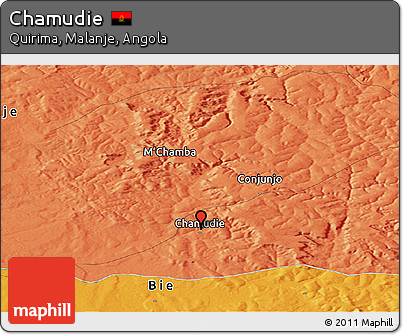 Political Panoramic Map of Chamudie