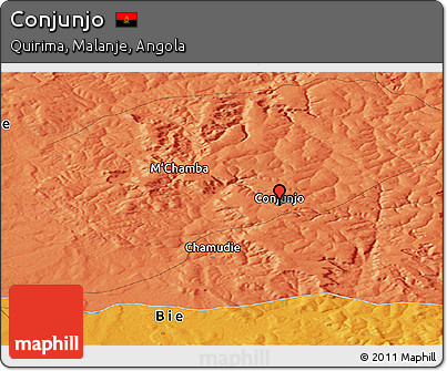 Political Panoramic Map of Conjunjo