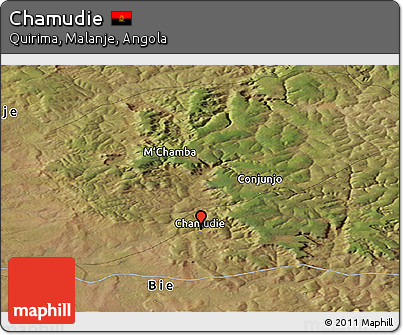 Satellite Panoramic Map of Chamudie