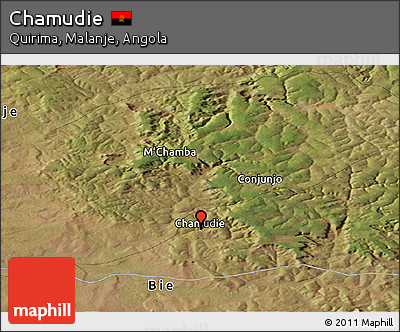 Satellite Panoramic Map of Chamudie