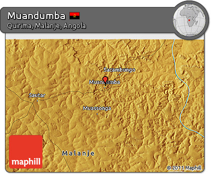 Physical 3D Map of Muandumba