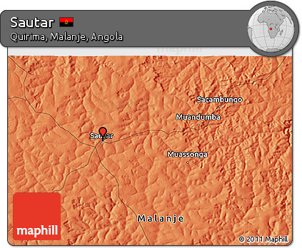 Political 3D Map of Sautar