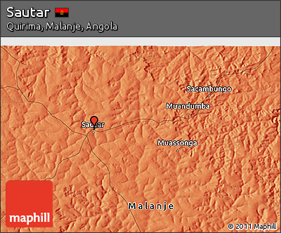 Political 3D Map of Sautar