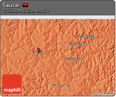 Political 3D Map of Sautar