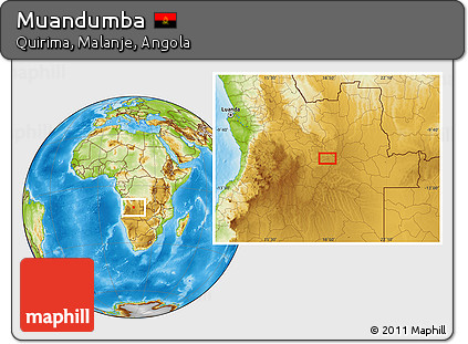 Physical Location Map of Muandumba