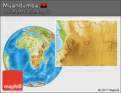 Physical Location Map of Muandumba
