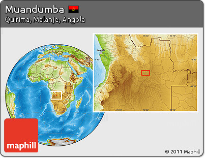 Physical Location Map of Muandumba