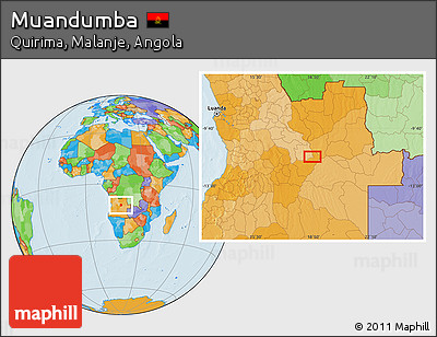 Political Location Map of Muandumba
