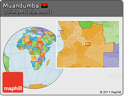 Political Location Map of Muandumba