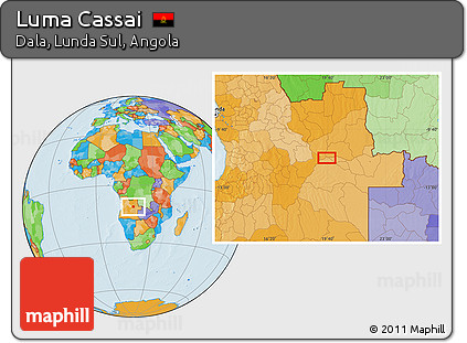 Political Location Map of Luma Cassai