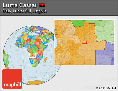 Political Location Map of Luma Cassai