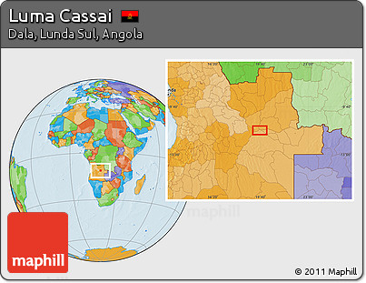 Political Location Map of Luma Cassai
