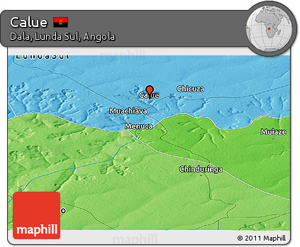 Political Panoramic Map of Calue