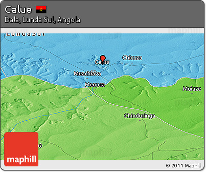 Political Panoramic Map of Calue