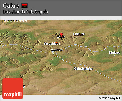 Satellite Panoramic Map of Calue