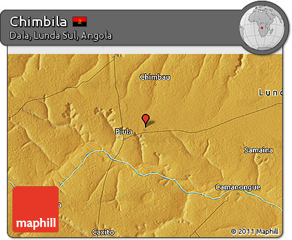 Physical 3D Map of Chimbila
