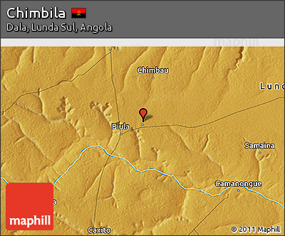 Physical 3D Map of Chimbila