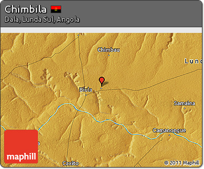 Physical 3D Map of Chimbila