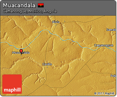 Physical 3D Map of Muacandala