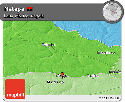 Political 3D Map of Natepa