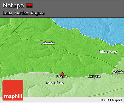 Political 3D Map of Natepa