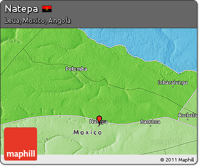 Political 3D Map of Natepa