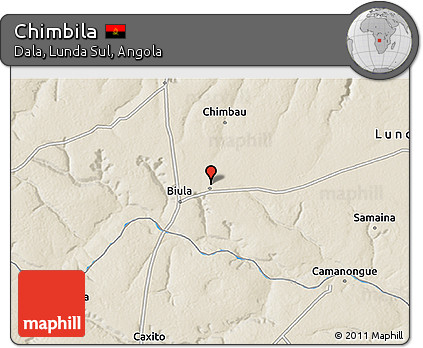 Shaded Relief 3D Map of Chimbila