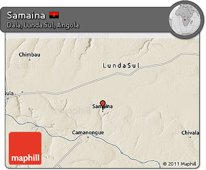 Shaded Relief 3D Map of Samaina