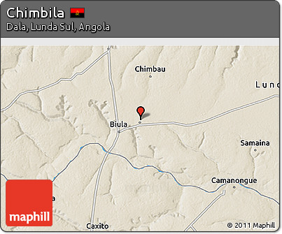 Shaded Relief 3D Map of Chimbila