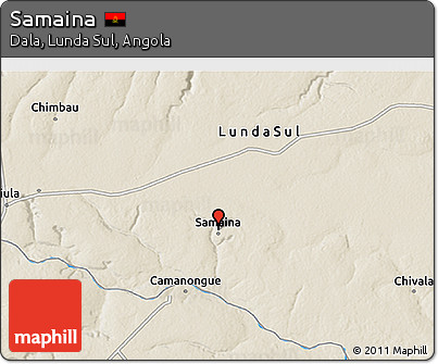 Shaded Relief 3D Map of Samaina