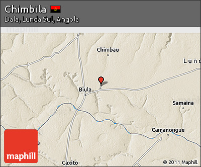 Shaded Relief 3D Map of Chimbila