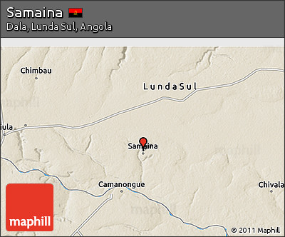Shaded Relief 3D Map of Samaina