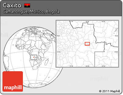 Blank Location Map of Caxito