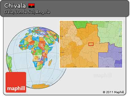 Political Location Map of Chivala