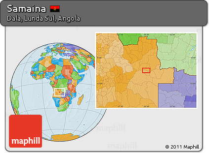Political Location Map of Samaina